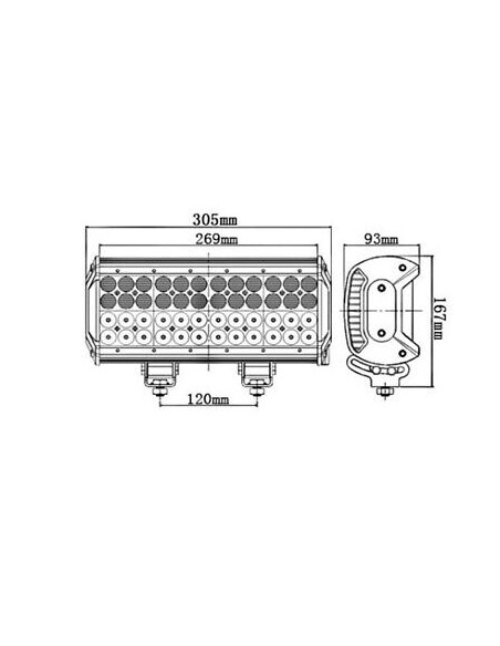 Panel LED 48 x LED quad