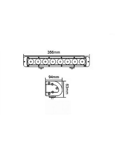 Panel LED 8 x LED