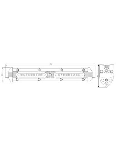 Panel LED 18 x LED spot KMR17