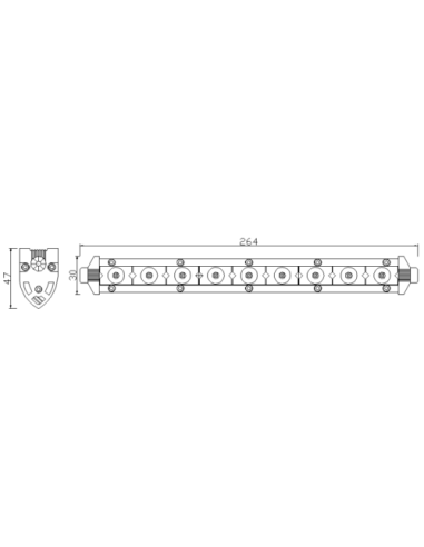 Panel LED 9 x LED