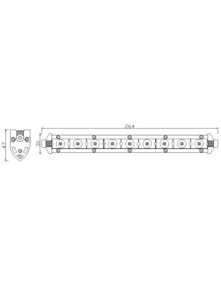 Panel LED 9 x LED