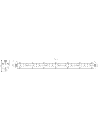 Panel LED 12 x LED