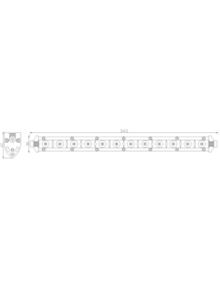 Panel LED 12 x LED