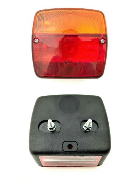 2x Rückleuchte mit Blinker E20 106x98x55 mm Positionslicht Bremslicht Blinklicht