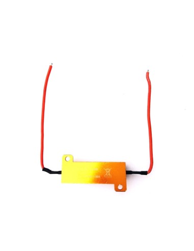 2x Widerstände 12V 50W 8Ω Ohm Lastwiderstand & Kabelklemmen für LED Rückleuchte