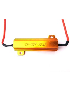 2x Widerstände 24V 50W 30Ω Ohm Lastwiderstand m. Kabelklemmen f. LED Rückleuchte 2