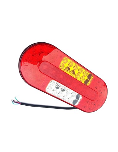 5 Funktionen LED Rückleuchte 12V 24V rechts f. LKW Schlepper Traktor mit Dreieck