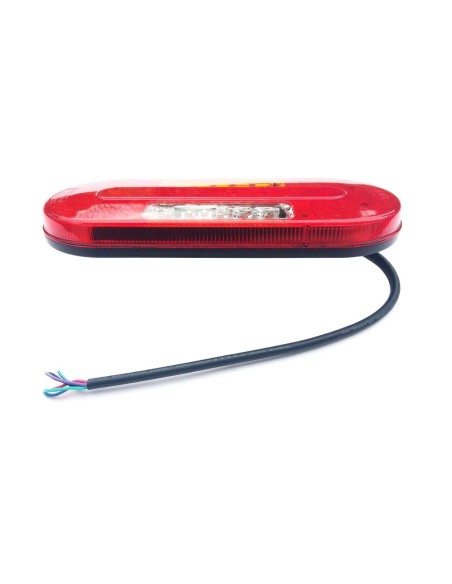 5 Funktionen LED Rückleuchte 12V 24V rechts f. LKW Schlepper Traktor mit Dreieck