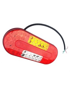 5 Funktionen LED Rückleuchte 12V 24V Links für LKW Schlepper Traktor mit Dreieck 2