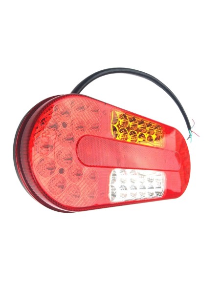 5 Funktionen LED Rückleuchte 12V 24V Links für LKW Schlepper Traktor mit Dreieck