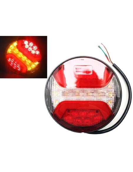 LED Rückleuchte Rund 122 Bremslicht Positionslicht Blinker für Anhänger LKW PKW