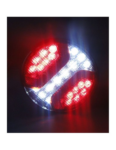 LED Rückleuchte Rund 122 Nebelschlussleuchte Rückfahrleuchte Anhänger LKW PKW