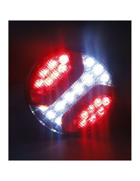 LED Rückleuchte Rund 122 Nebelschlussleuchte Rückfahrleuchte Anhänger LKW PKW