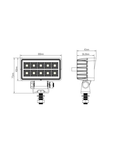 10xLED Arbeitslampe