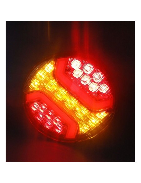 4x LED Rückleuchte Rund 122 Bremslicht Positionslicht Blinker Anhänger LKW PKW