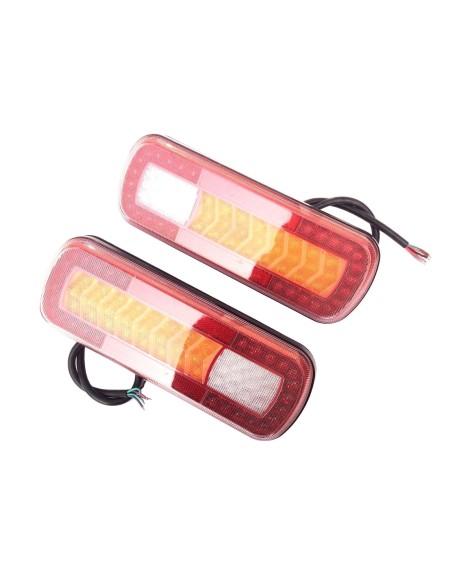 2x LED Rückleuchte PKW LKW Anhänger dynamische Blinker 280x100x30 64 LEDs E9