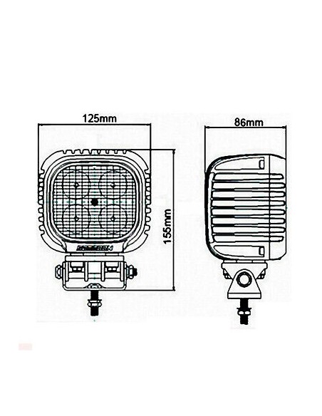 LED - Arbeitsleuchte LED 4x