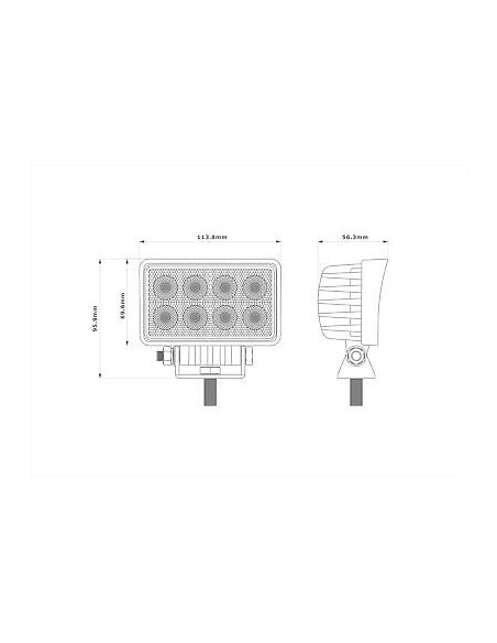 LED Arbeitsleuchte 8xLED Flood