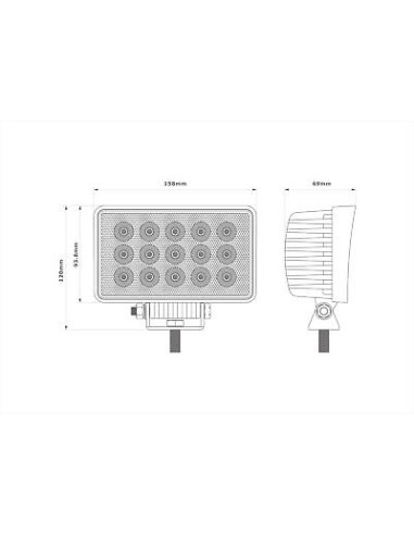 LED - Arbeitsleuchte 15xLED Flood