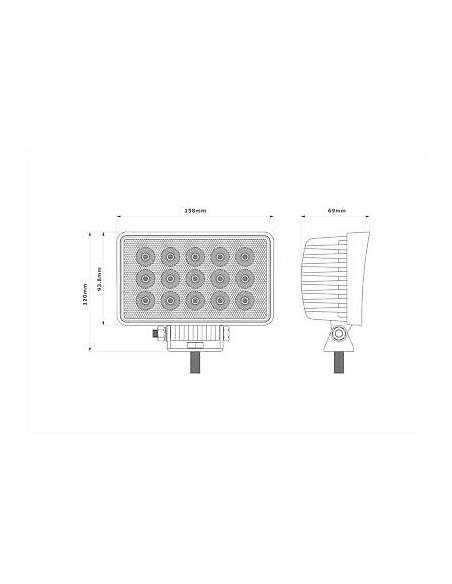 LED - Arbeitsleuchte 15xLED Flood