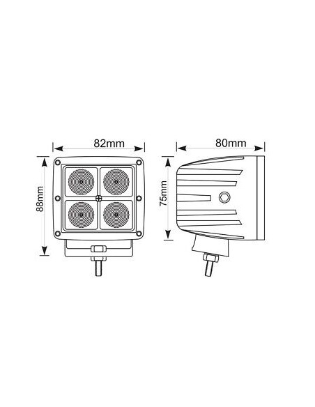 LED-Arbeitsleuchte LED 4x