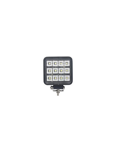 LED-Arbeitsscheinwerfer 12x LED quadratisch mit Schalter