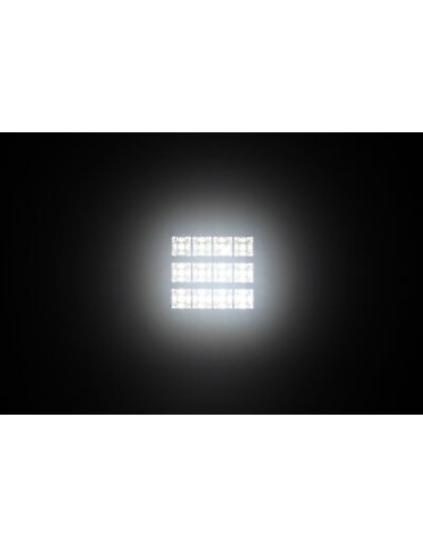 LED-Arbeitsscheinwerfer 12x LED quadratisch mit Schalter