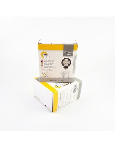 LED-Arbeitsscheinwerfer 12x LED rund mit Schalter