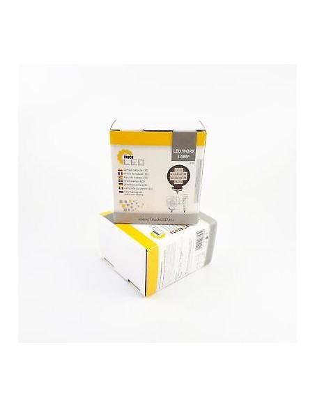LED-Arbeitsscheinwerfer 12x LED rund mit Schalter