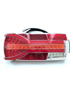 7 Funktionen LED Rückleuchte E9 links 12V 24V für BUS Trailer LKW PKW Anhänger