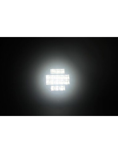LED Arbeitsscheinwerfer 16x LED rund mit Schalter