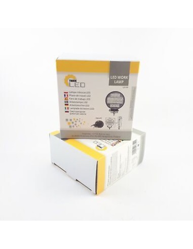 LED Arbeitsscheinwerfer 16x LED rund mit Schalter