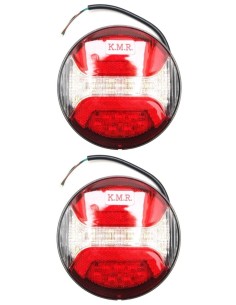 2x LED Rückleuchte Rund 122 Nebelschlussleuchte Rückfahrleuchte Anhänger LKW 2