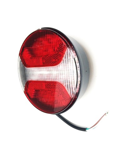 2x LED Rückleuchte Rund 122 Nebelschlussleuchte Rückfahrleuchte Anhänger LKW