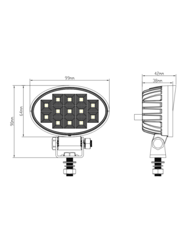 13xLED Arbeitsleuchte