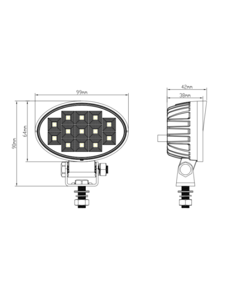 13xLED Arbeitsleuchte