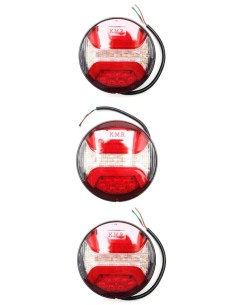 3x LED Rückleuchte Rund 122 für Trailer Schlepper Wohnwagen Anhänger LKW PKW