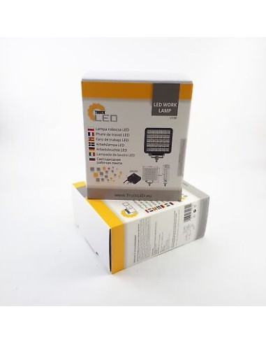 LED-Arbeitsscheinwerfer 30x LED quadratisch mit Schalter