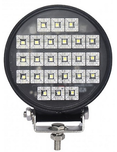 LED-Arbeitsscheinwerfer 24x LED rund mit Schalter
