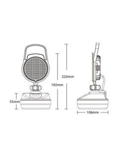 LED-Arbeitslampe, Magnet und Batterie 2