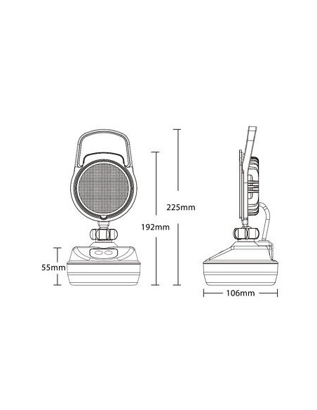 LED-Arbeitslampe, Magnet und Batterie