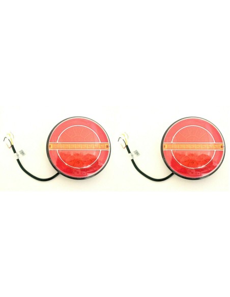 2x LED Rückleuchte 140 Positionsleuchte Bremsleuchte dynamische Blinker L+R LKW