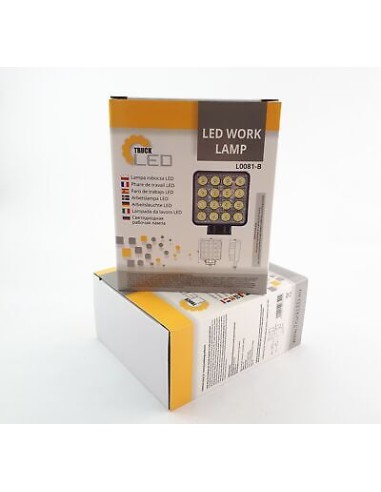 LED-Arbeitsleuchte 16x LED-Spot quadratisch