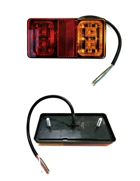 2x LED Rückleuchte Positionsleuchte Bremsleuchte Blinker E9 für Anhänger LKW PKW