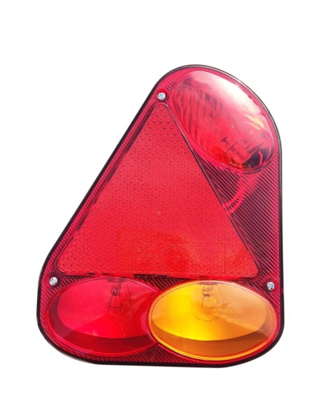 Rückleuchte Heckleuchte Links 12V 24V LKW PKW Anhänger m. Bajonett u. Glühbirnen