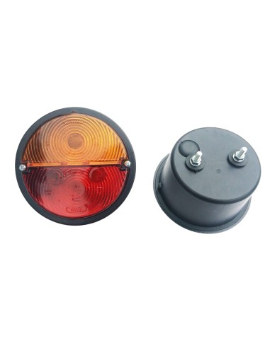 2x Rückleuchte mit Blinker RUND 132 Rücklicht Schlepper Oldtimer Trecker SET