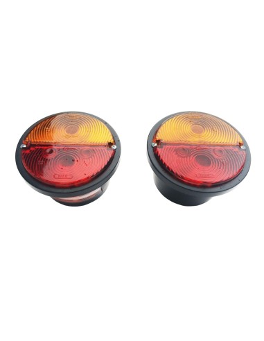 2x Rückleuchte mit Blinker RUND 132 Rücklicht Schlepper Oldtimer Trecker SET