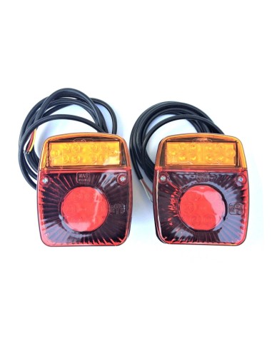2x LED Rückleuchte 3 Funktion 101x121x56 mm LKW PKW Anhänger Traktor Wohnmobile