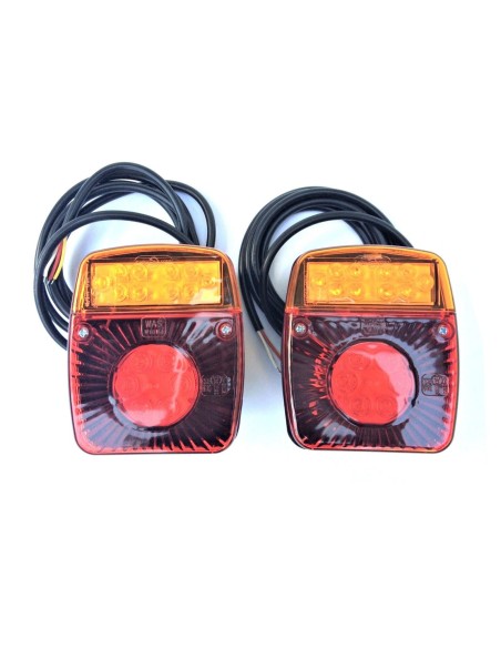 2x LED Rückleuchte 3 Funktion 101x121x56 mm LKW PKW Anhänger Traktor Wohnmobile