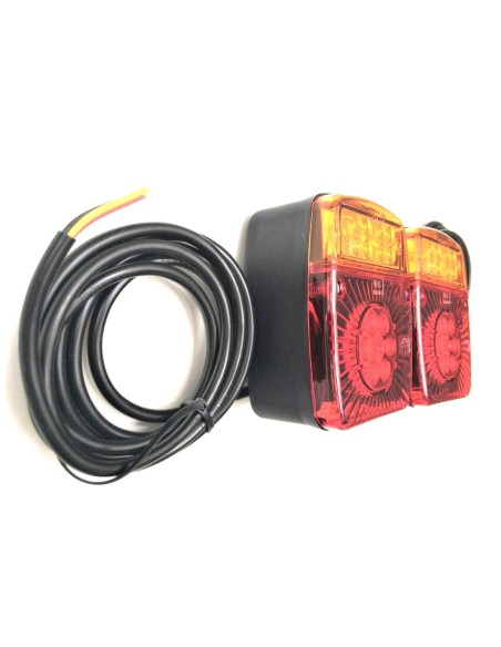 2x LED Rückleuchte 4 Funktion mit 2x Kennzeichenleuchte 101x121x56 PKW Anhänger
